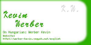 kevin werber business card